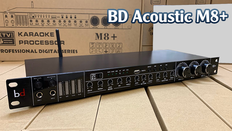 BD Acoustic M8+ với vỏ sơn tĩnh điện chắc chắn, bền đẹp
