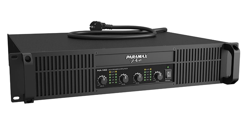 Cục đẩy Paramax MA140 sở hữu thiết kế sang trọng, bền bỉ, khả năng khuếch đại tín hiệu chuyên nghiệp