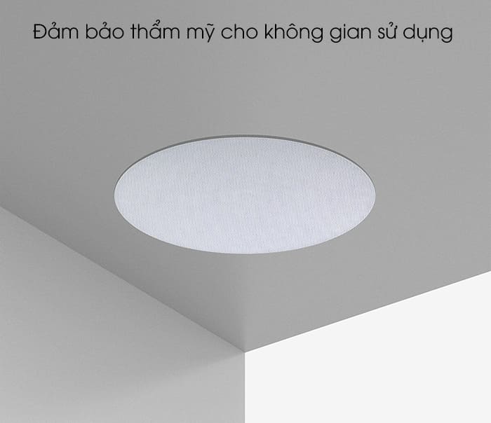 Sử dụng loa âm trần không dây wifi giúp đảm bảo thẩm mỹ chung cho không gian