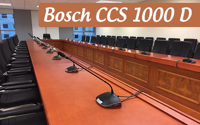 Hệ thống âm thanh hội nghị, hội thảo Bosch CCS 1000 D Hệ thống âm thanh hội nghị, hội thảo Bosch CCS 1000 D