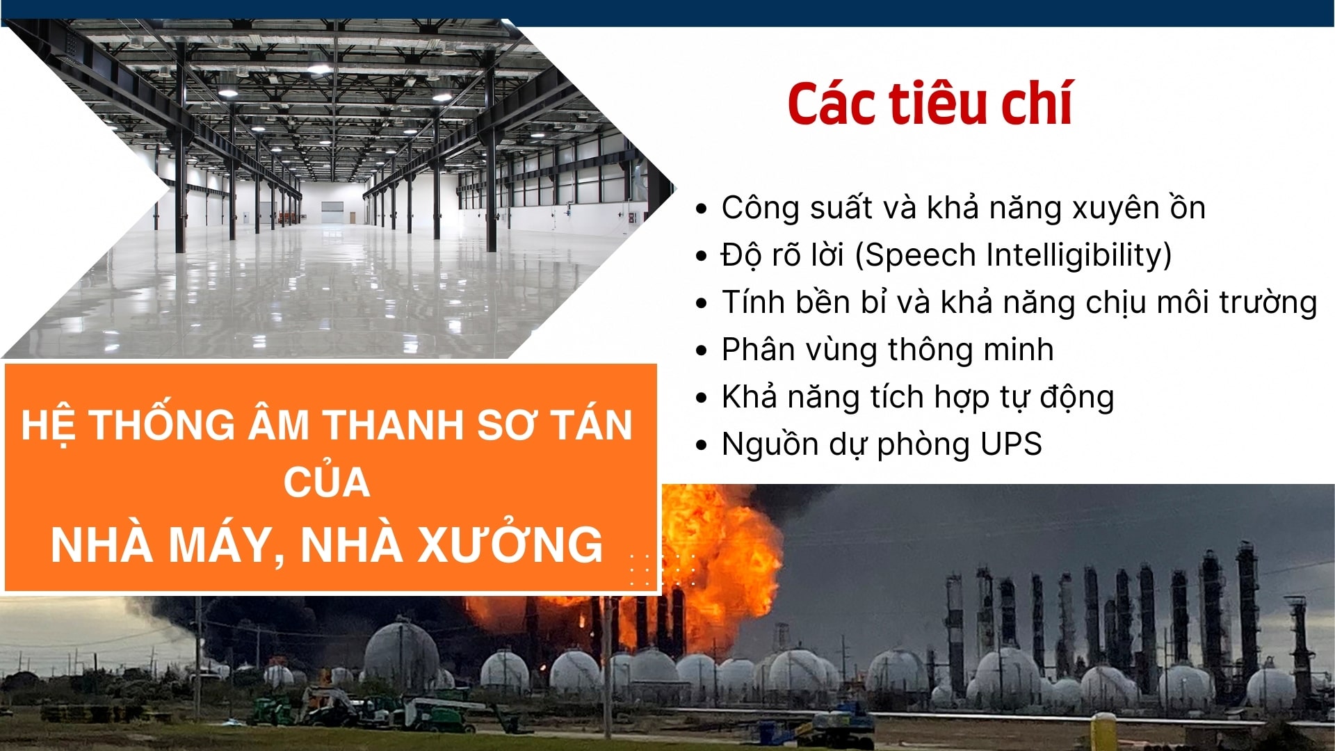 Các tiêu chí cần có của hệ thống cảnh báo của nhà máy Các tiêu chí cần có của hệ thống cảnh báo của nhà máy